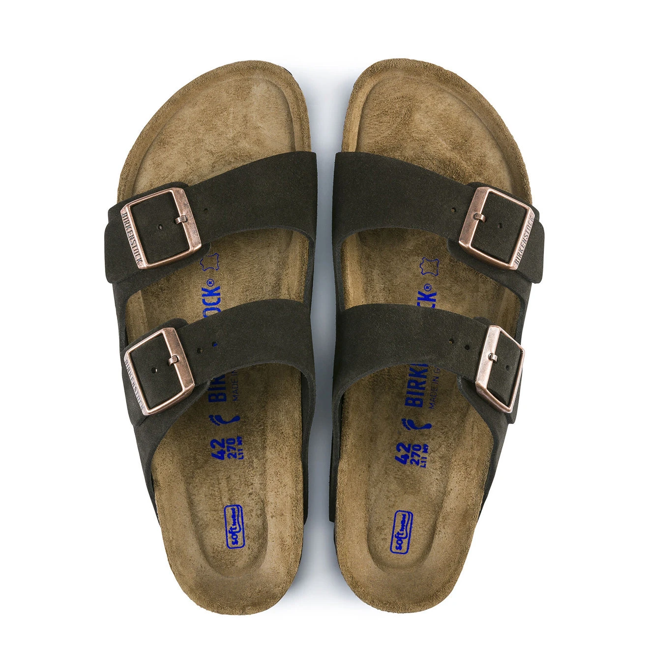 Birkenstock Arizona SFB Reg Sandal Suede Mocha 4 Birkenstock Arizona SFB Reg Sandal Suede Mocha - Image 4