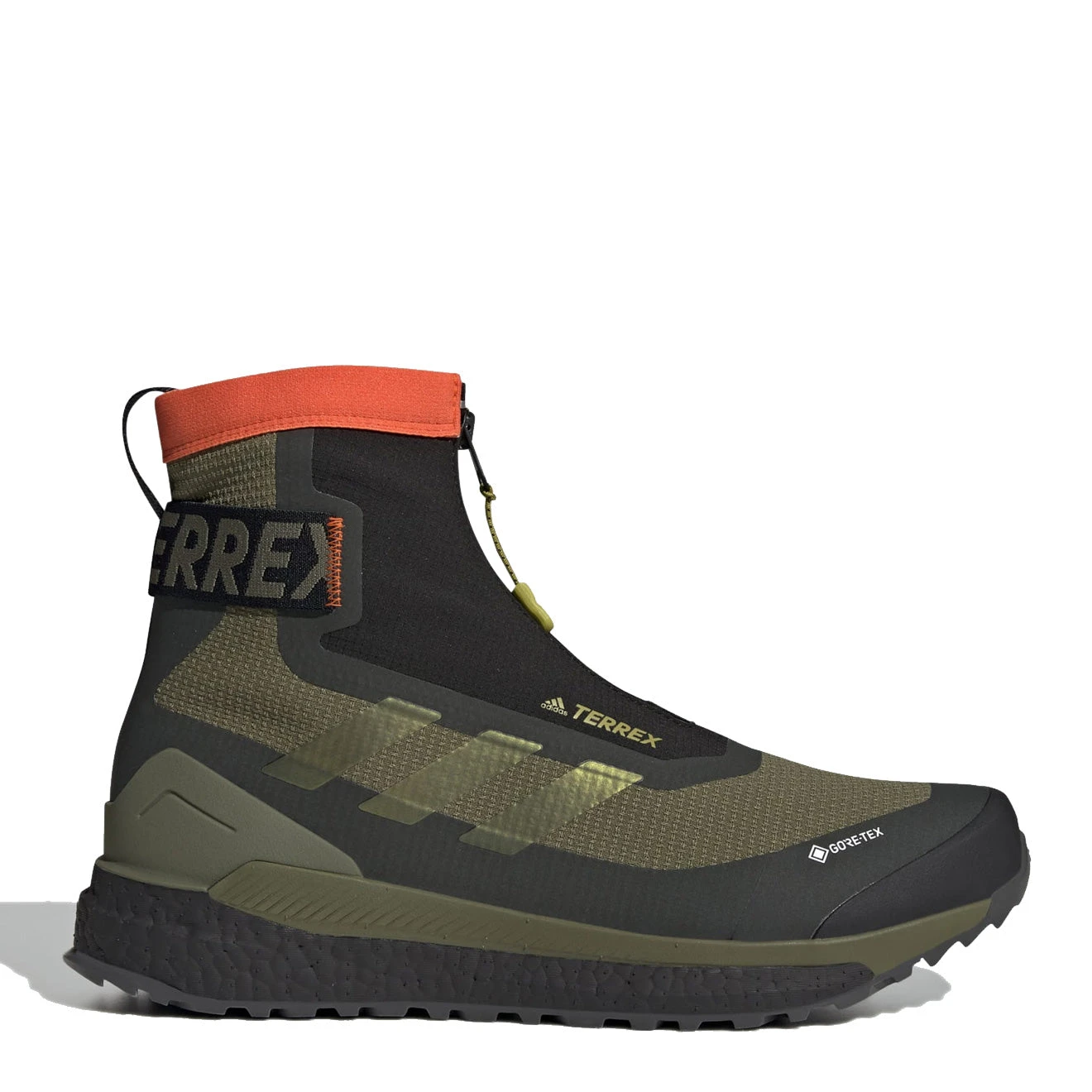 Adidas Terrex Free Hiker COLD.RDY Hiking Boots Focus Olive / Pulse Olive / Impact Orange 1 Adidas Terrex Free Hiker COLD.RDY Hiking Boots Focus Olive / Pulse Olive / Impact Orange