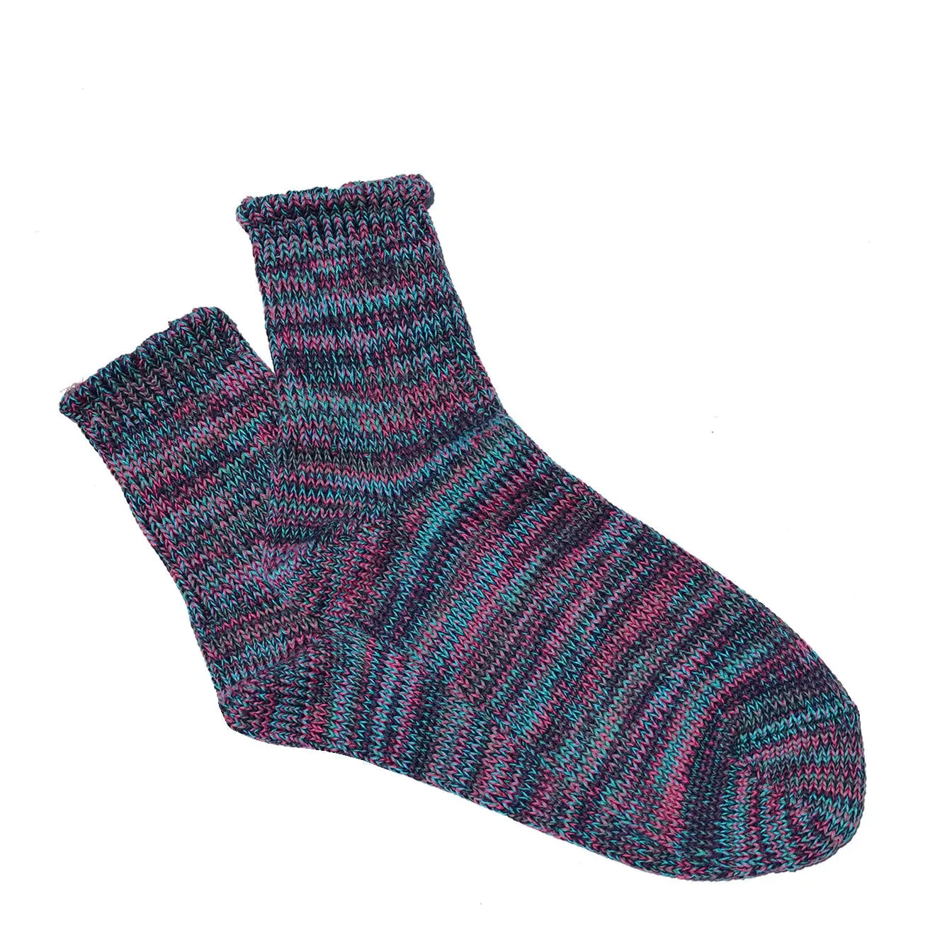 Anonymous Ism 5 Colour Mix Quarter Socks D. Violet 1 Anonymous Ism 5 Colour Mix Quarter Socks D. Violet