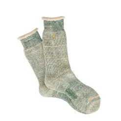 Anonymous Ism GoHemp Low Gauge Pile Crew Socks Green Melange