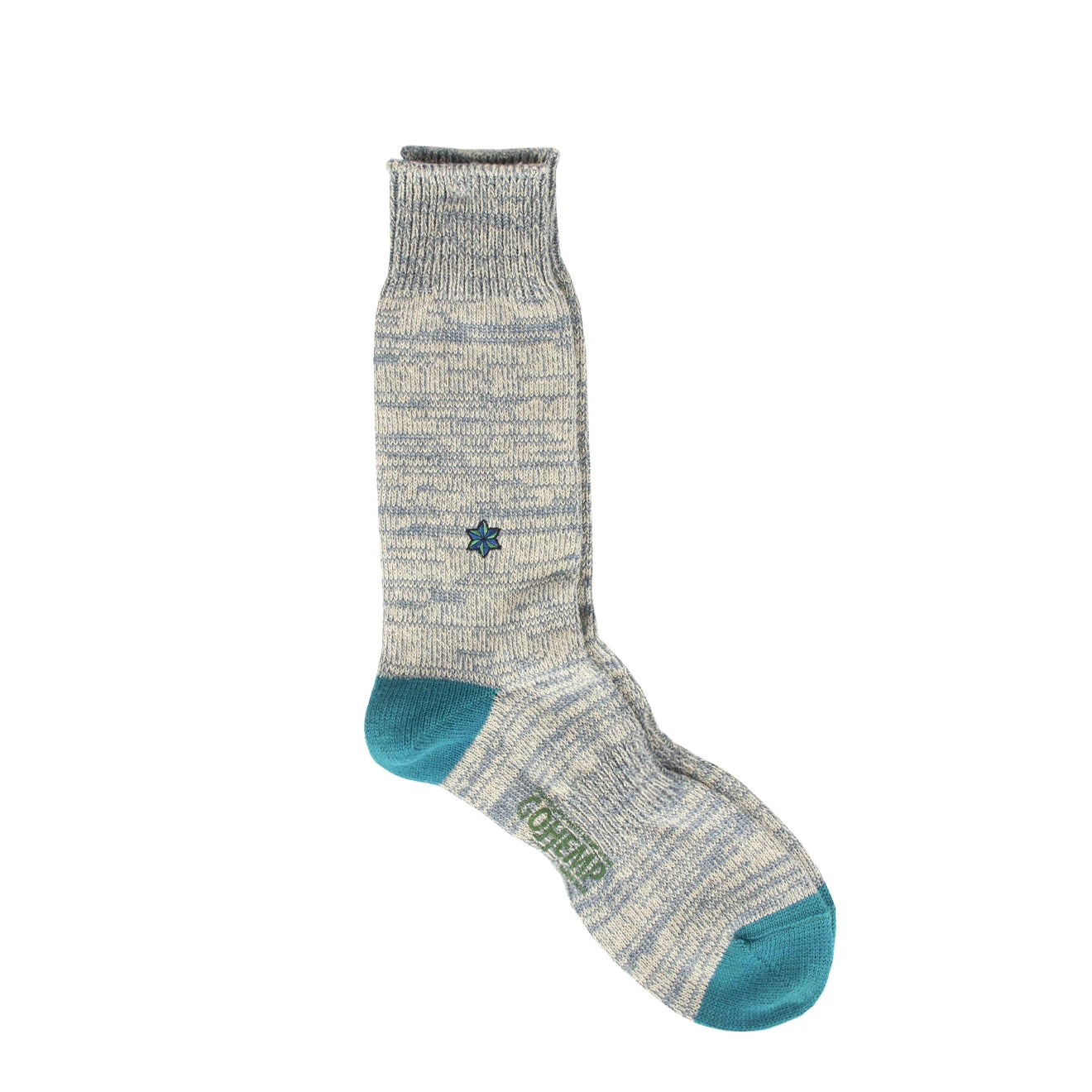 Anonymous Ism Gohemp Embroidery Crew Socks Blue 1 Anonymous Ism Gohemp Embroidery Crew Socks Blue