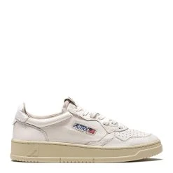Autry Medalist Low Trainer Goat Leather Optical White