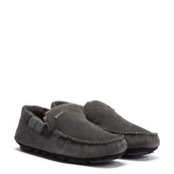 Barbour Monty Slippers Dark Grey Suede -New Balance Barbour Monty Slippers Dark Grey Suede 23353 3