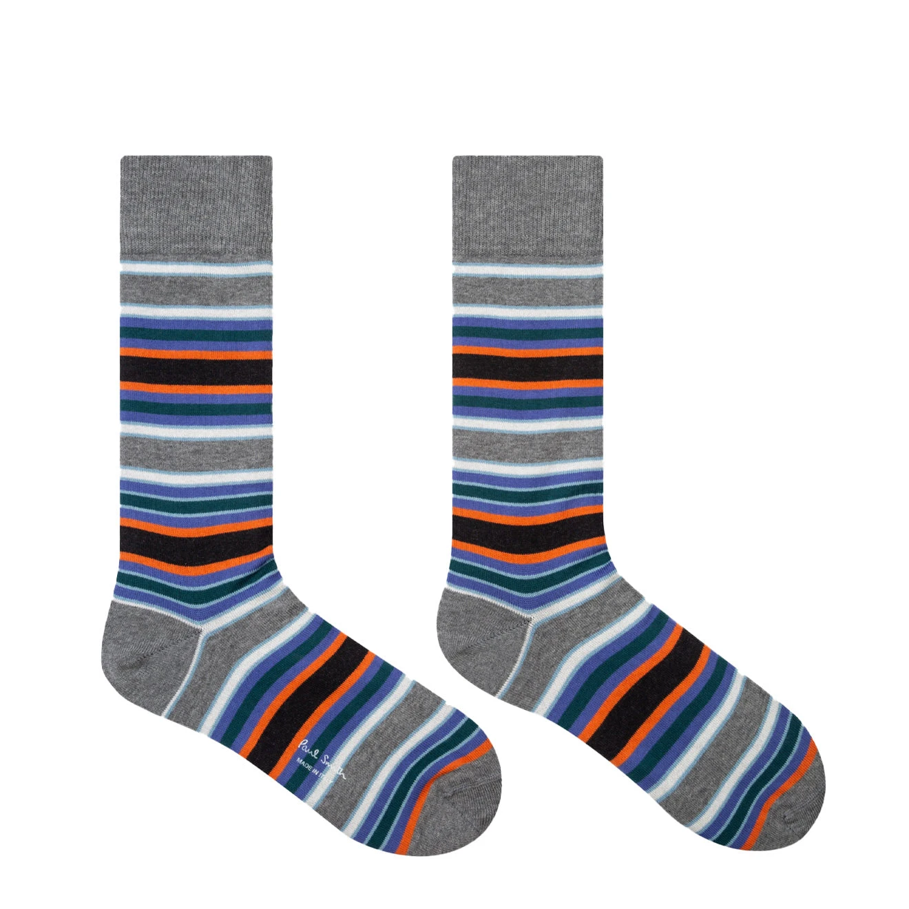 Paul Smith Cotton-Blend Stripe Socks Grey 2 Paul Smith Cotton-Blend Stripe Socks Grey - Image 2