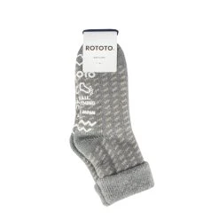 Rototo Comfy Room Socks BirdS Gray