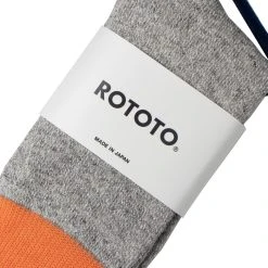 RoToTo Double Face Socks Light Orange / Light Gray -New Balance RoToTo Double Face Socks Light Orange Light Gray 3