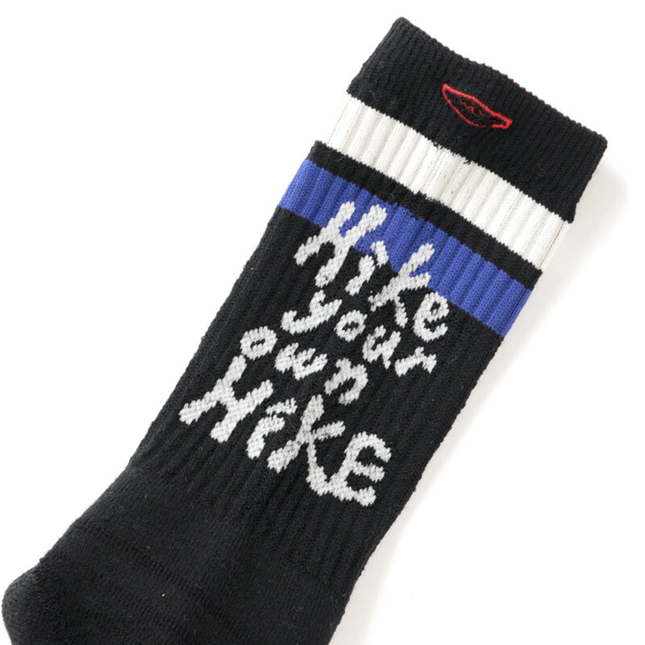 RoToTo H.Y.O.H Hike Trek Crew Socks Black / White / Dark Blue 2 RoToTo H.Y.O.H Hike Trek Crew Socks Black / White / Dark Blue - Image 2