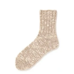 Rototo Slub Ankle Socks Beige