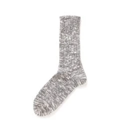 RoToTo Slub Crew Socks Mid Grey