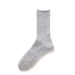 Rototo Washi Pile Crew Socks Grey