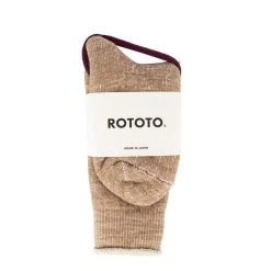 RoToTo Double Face Socks Camel
