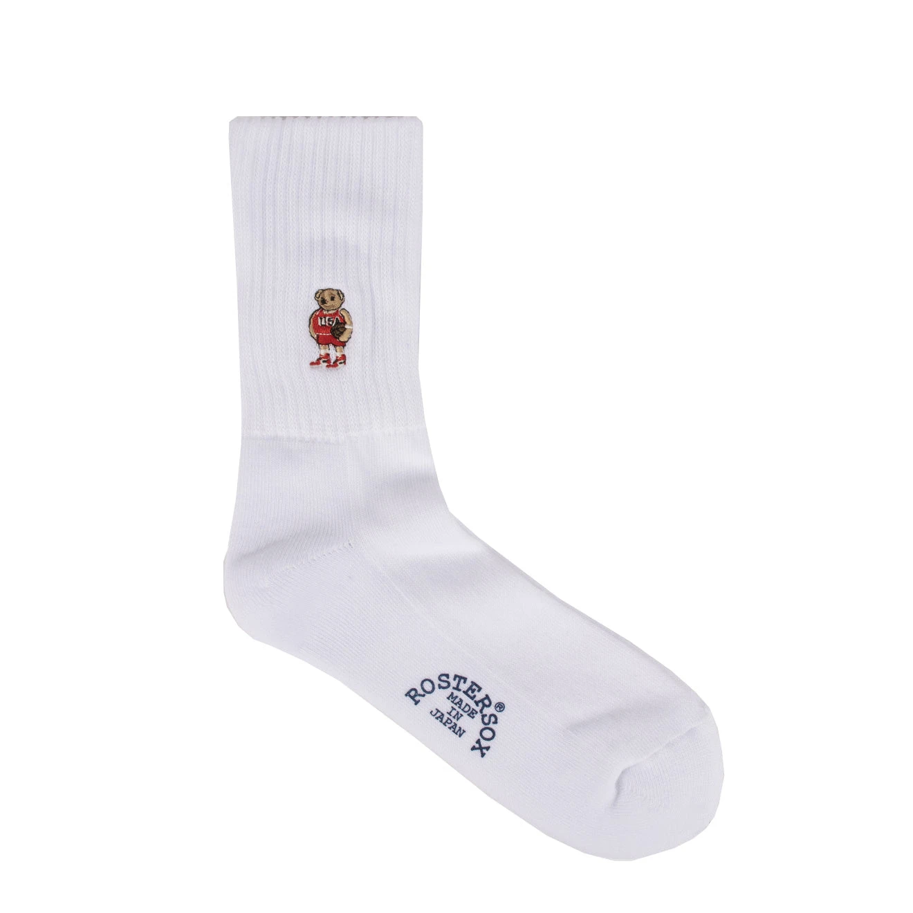 Rostersox Bear Socks White 1 Rostersox Bear Socks White
