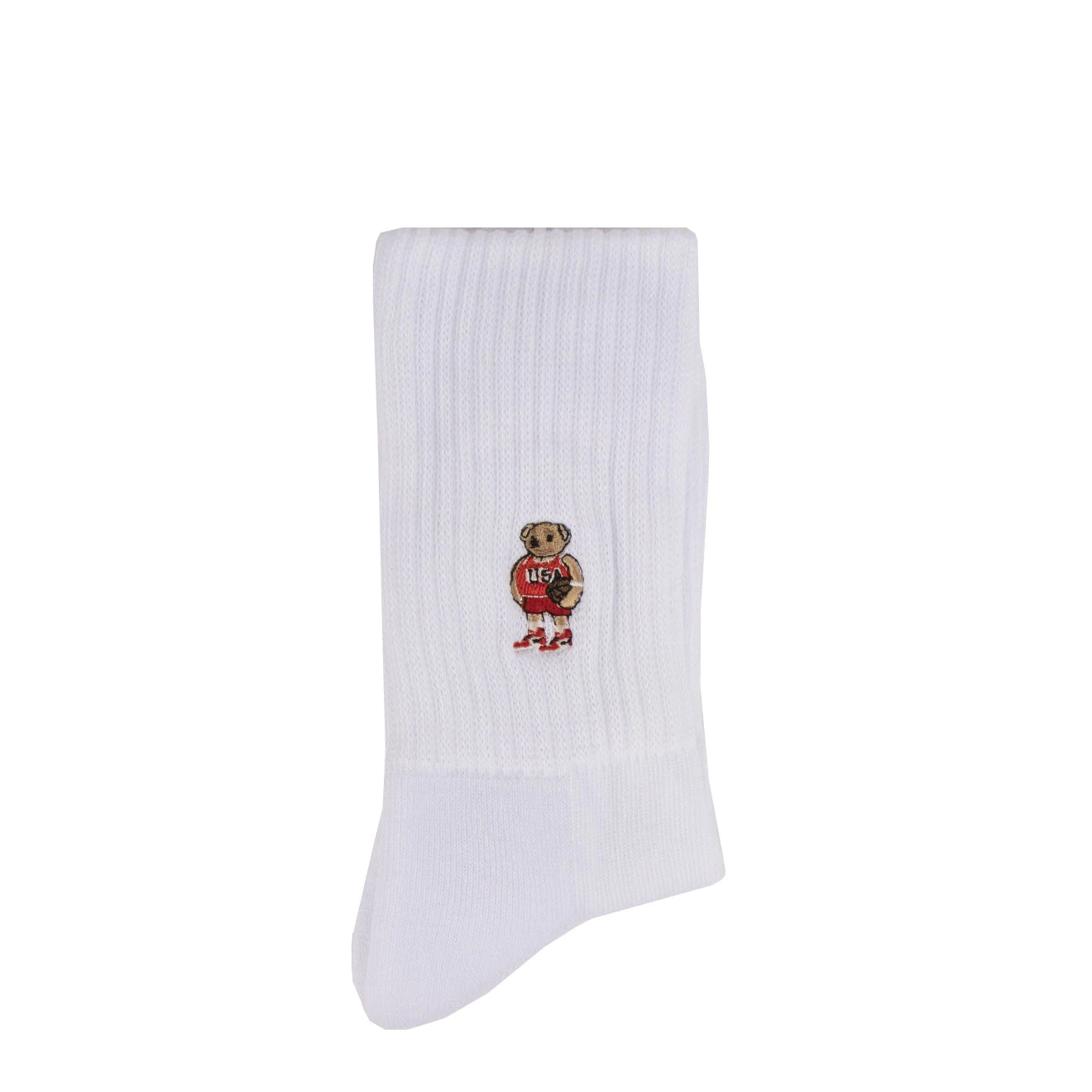 Rostersox Bear Socks White 2 Rostersox Bear Socks White - Image 2