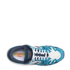 Saucony Grid Azura 2000 Trainers Denim / Capri / White -New Balance Saucony Grid Azura 2000 Trainers Denim Capri White 16094 3