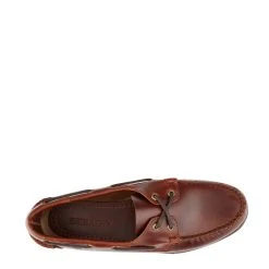 Sebago Endeavor Waxed Leather Boat Shoe Brown Gum -New Balance Sebago Endeavor Waxed Leather Boat Shoe Brown Gum 24821 3