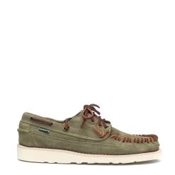 Sebago Keuka Suede Moccasin Olive