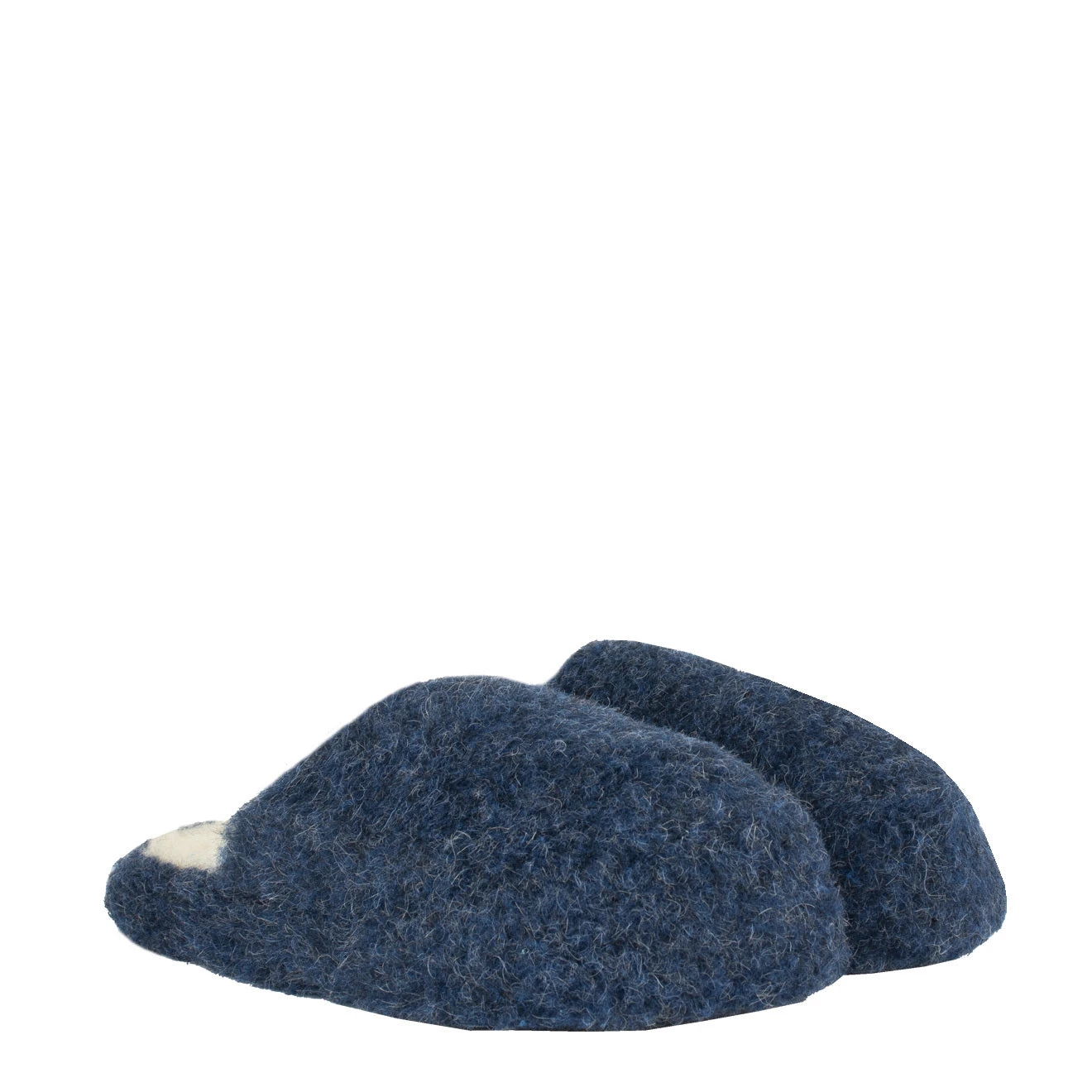 Yoko Wool Basic Wool Slippers Dark Blue 2 Yoko Wool Basic Wool Slippers Dark Blue - Image 2