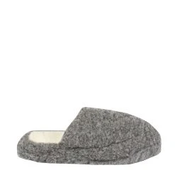 Yoko Wool Basic Wool Slippers Graphite