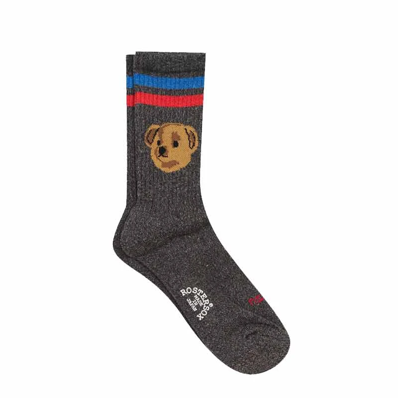 Rostersox Bear Moku Socks Grey 1 Rostersox Bear Moku Socks Grey