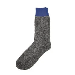Rototo Double Face Crew Socks Blue / Gray