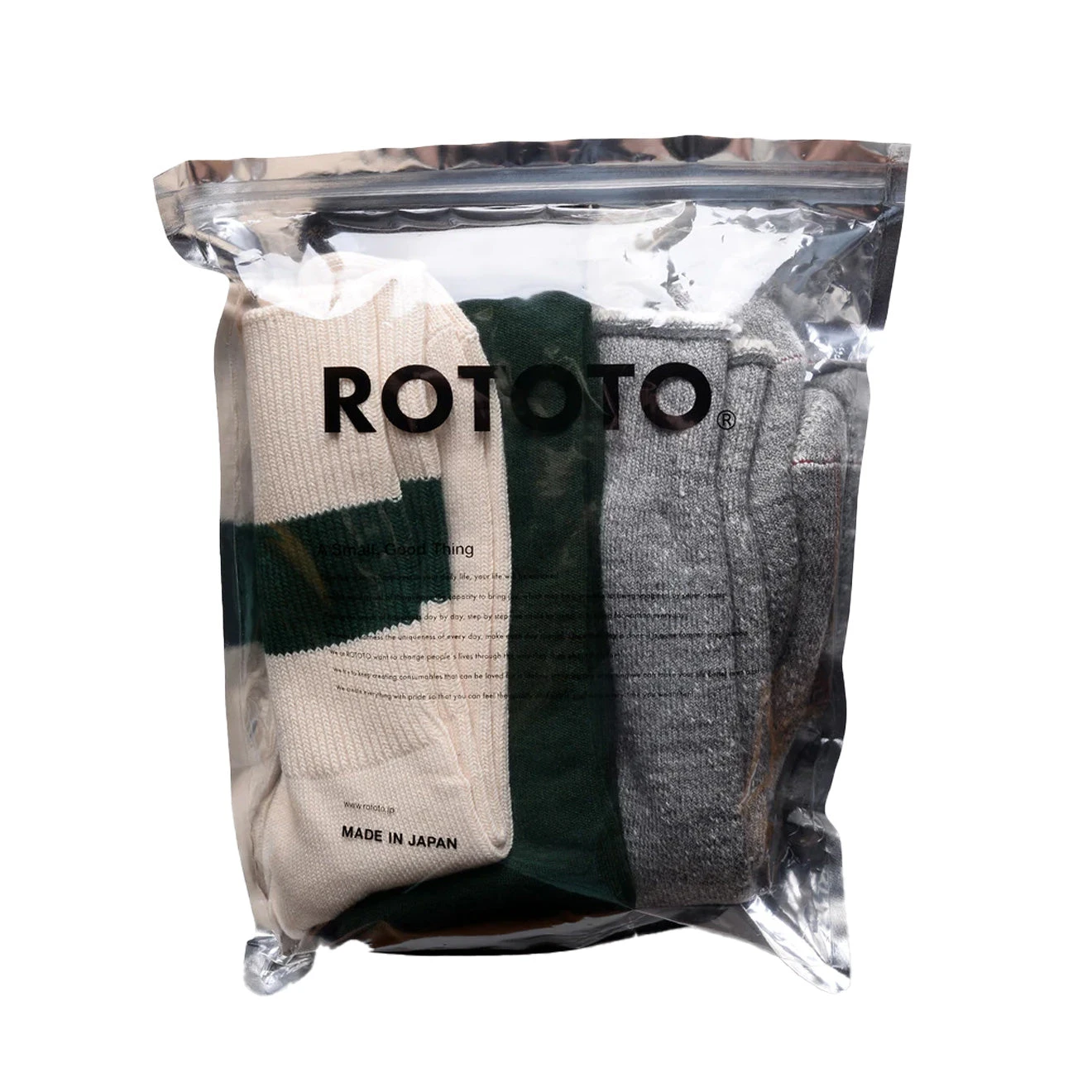 Rototo Rototo Special Trio Socks Green 1 Rototo Rototo Special Trio Socks Green